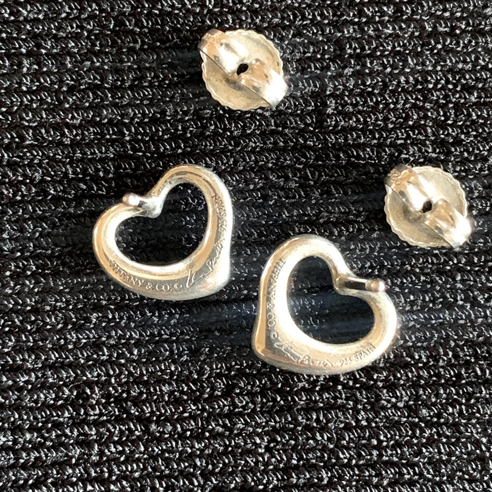 💎Auth Tiffany & Co Open Heart Earrings